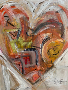 Heart On Panel #4