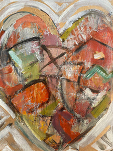 Heart On Panel #5