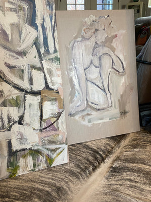 Nude on linen