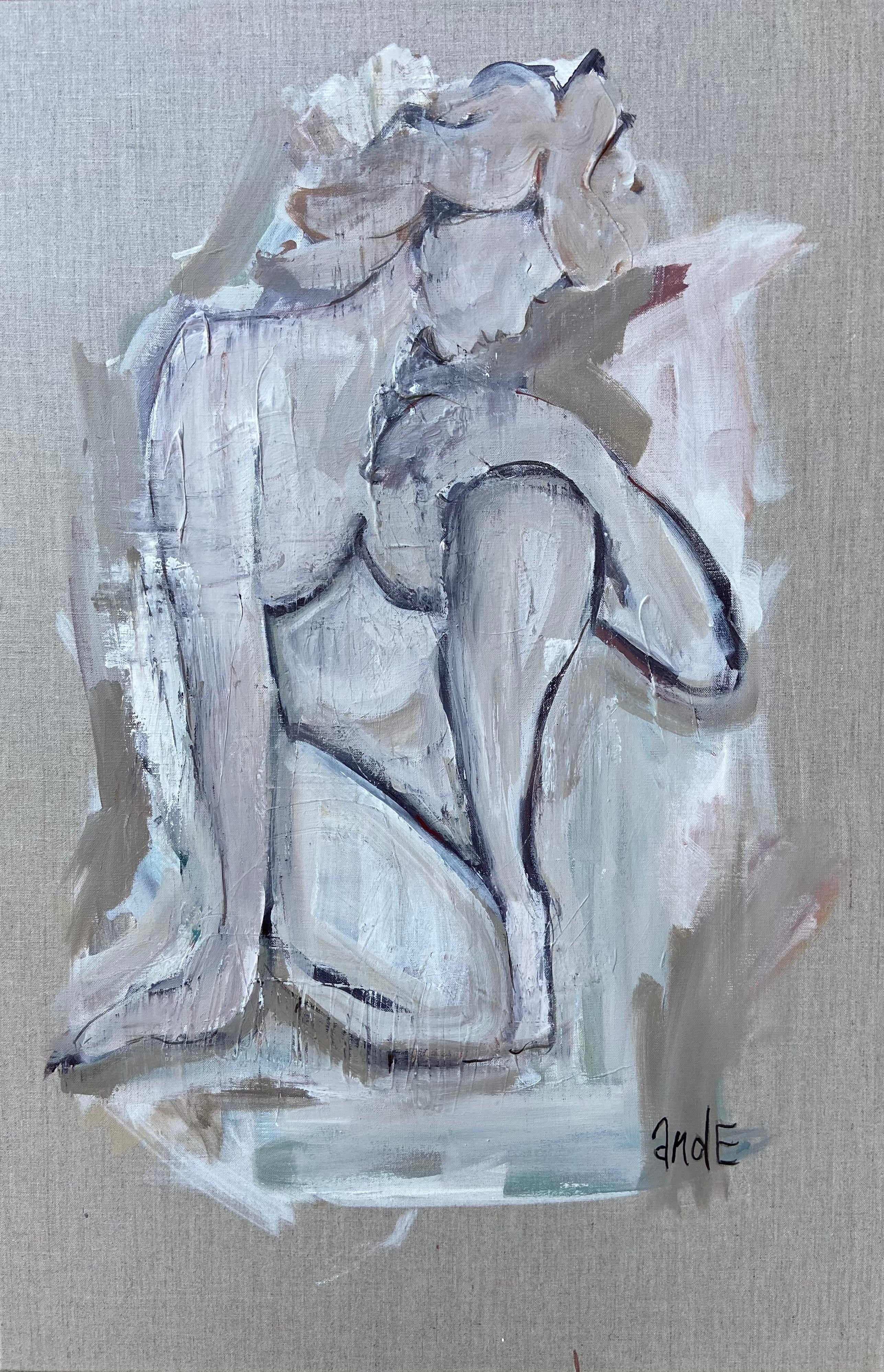 Nude on linen